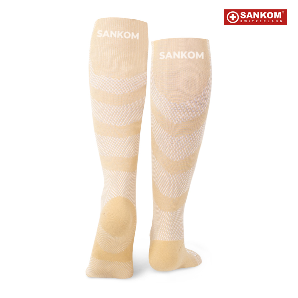Sankom - Patent Light Socks - Beige