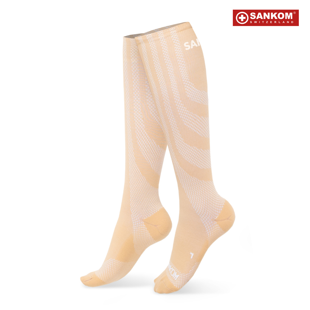Sankom - Patent Light Socks - Beige