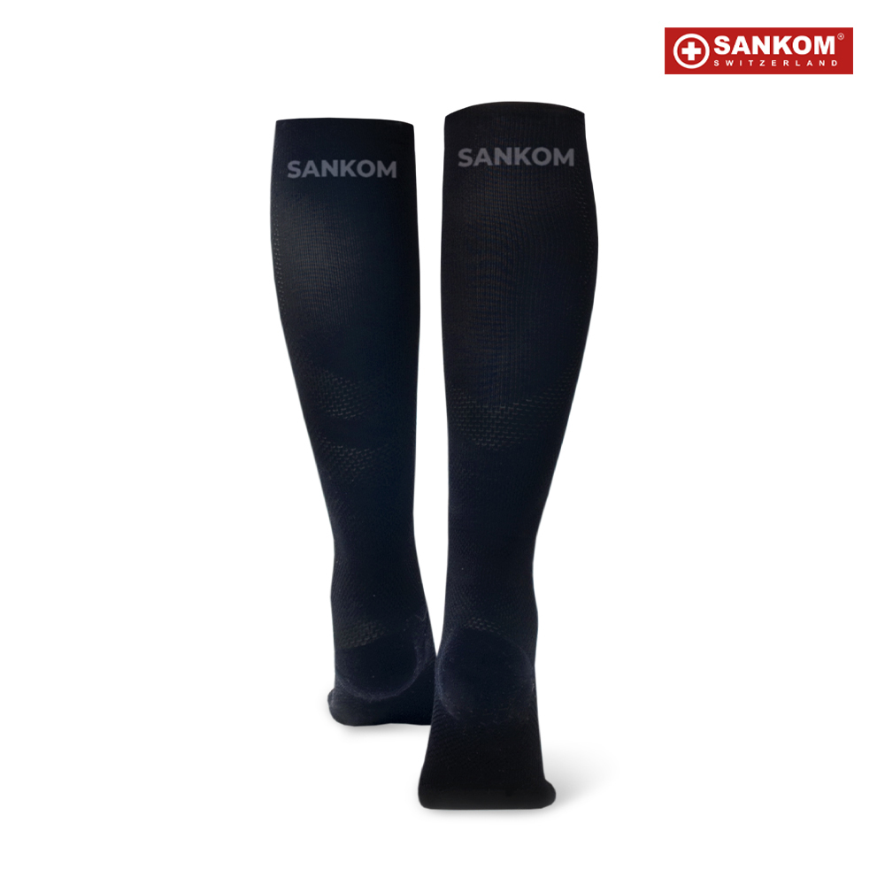 Sankom - Patent Light Socks - Black