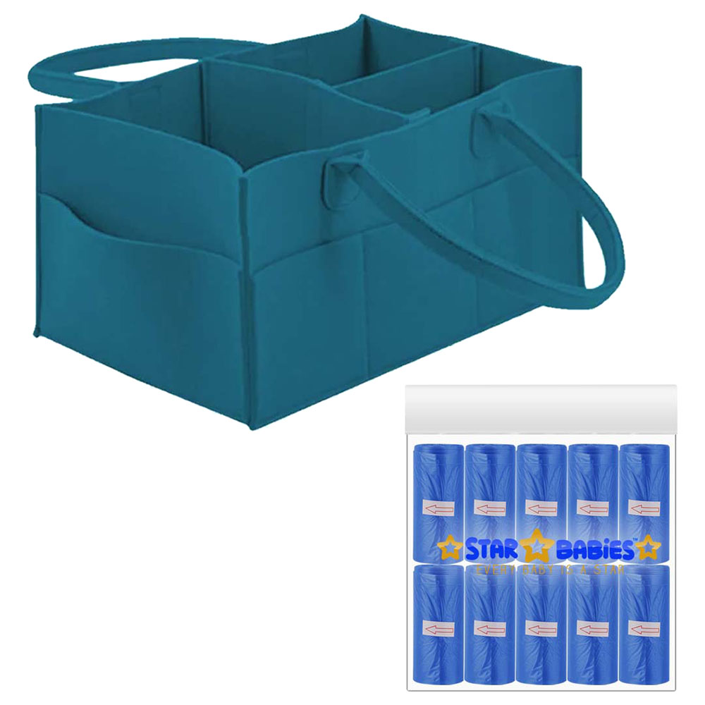 Star Babies - Caddy Diaper Bag Organizer with Scented Bag - 10pcs - Dark Blue