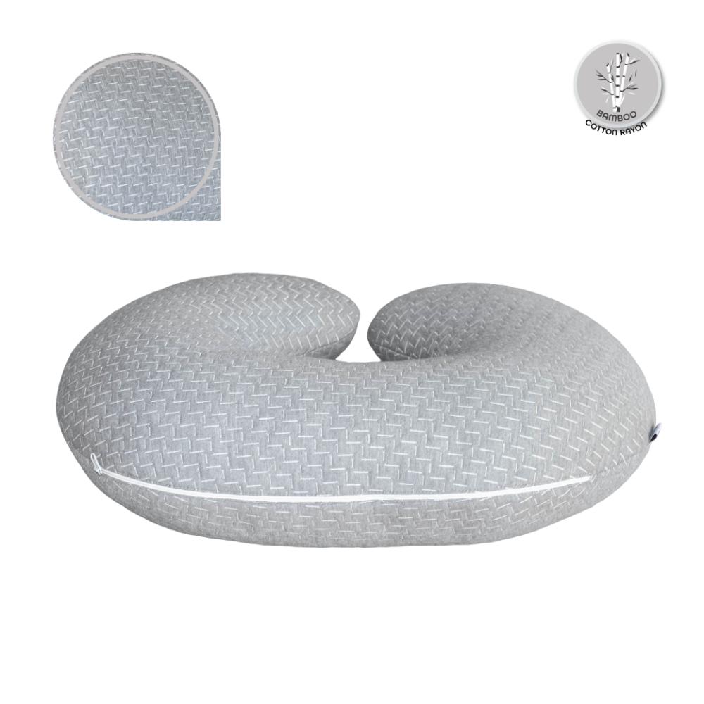 Moon - Bamboo Rayon Feeding Pillow With Sleep Positioner - Design May Vary