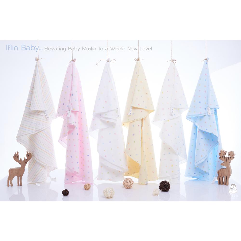 Iflin Baby - My Comfy Bamboo Swaddle - Playful Stripes