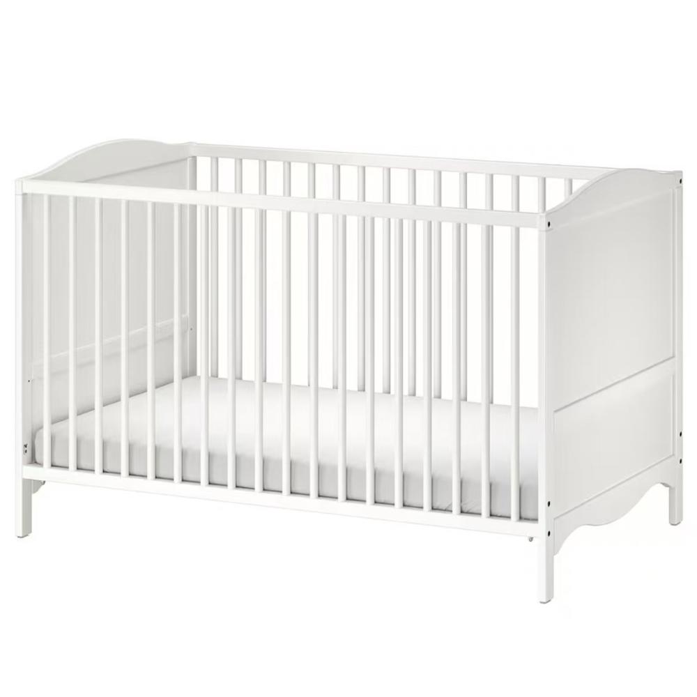 Bumble & Bird - 3-in-1 Basic Wooden Cot Bed & Toddler Sofa - White