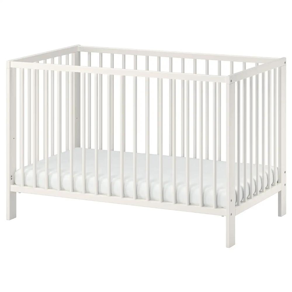 Bumble & Bird - 3-In-1 Classic Wooden Cot And Toddler Bed - White