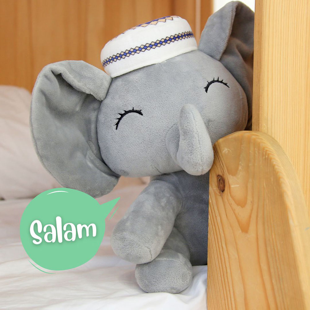 The Talking Quran Elephant - Grey