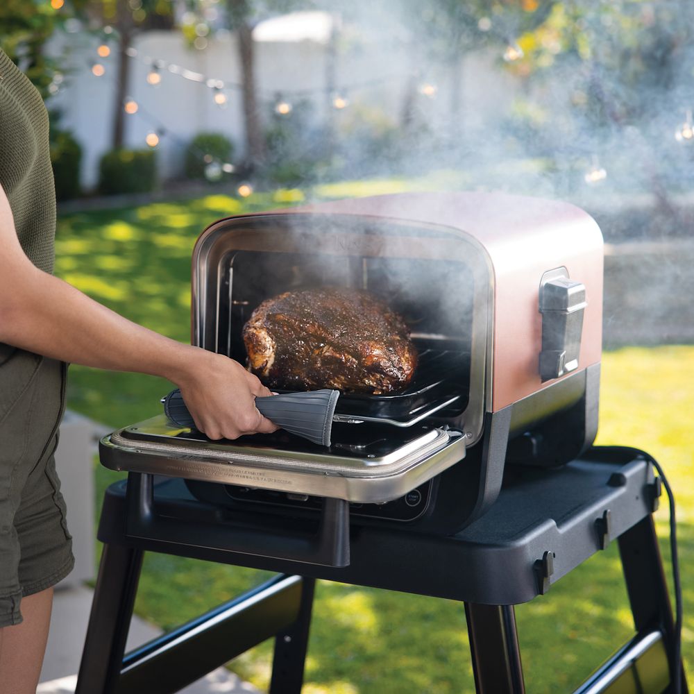 Ninja - Woodfire Electric Outdoor Oven - Burnt Orange