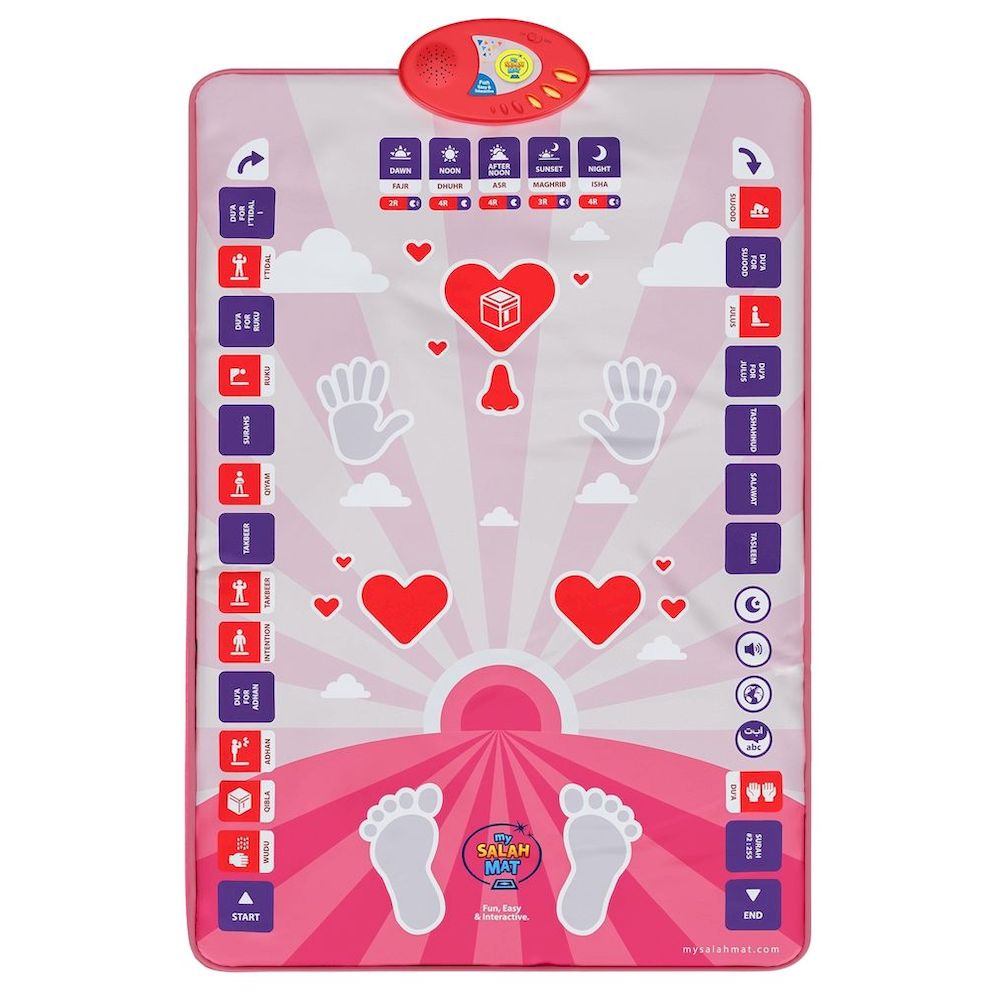 My Salah Mat Interactive Kids Prayer Mat - Pink
