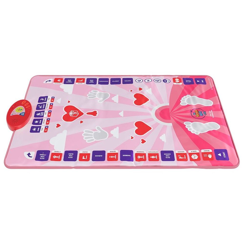 My Salah Mat Interactive Kids Prayer Mat - Pink