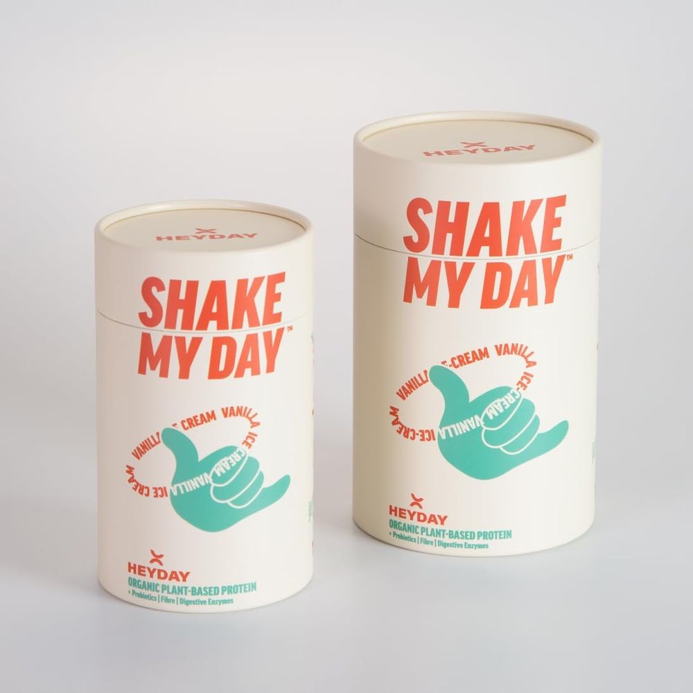 Heyday - Shake My Day Plant-Based Protein Powder - Vanilla Ice Cream - 480 gm