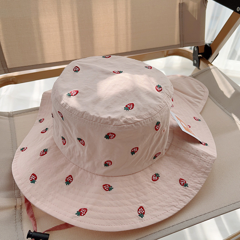 Wonder Kids - Kids Neck Cover Hat - Pink