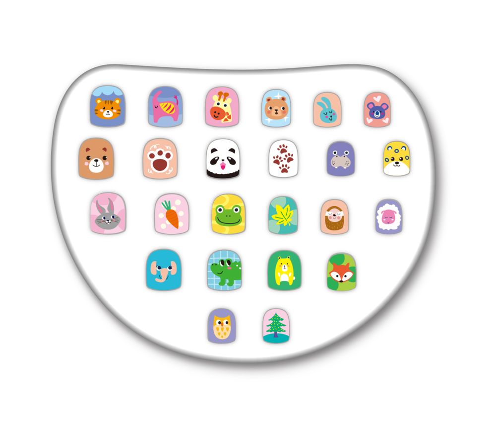 Avenir - Fancy Me Press-On Kids Nails - Animal Kingdom - 24 Pcs