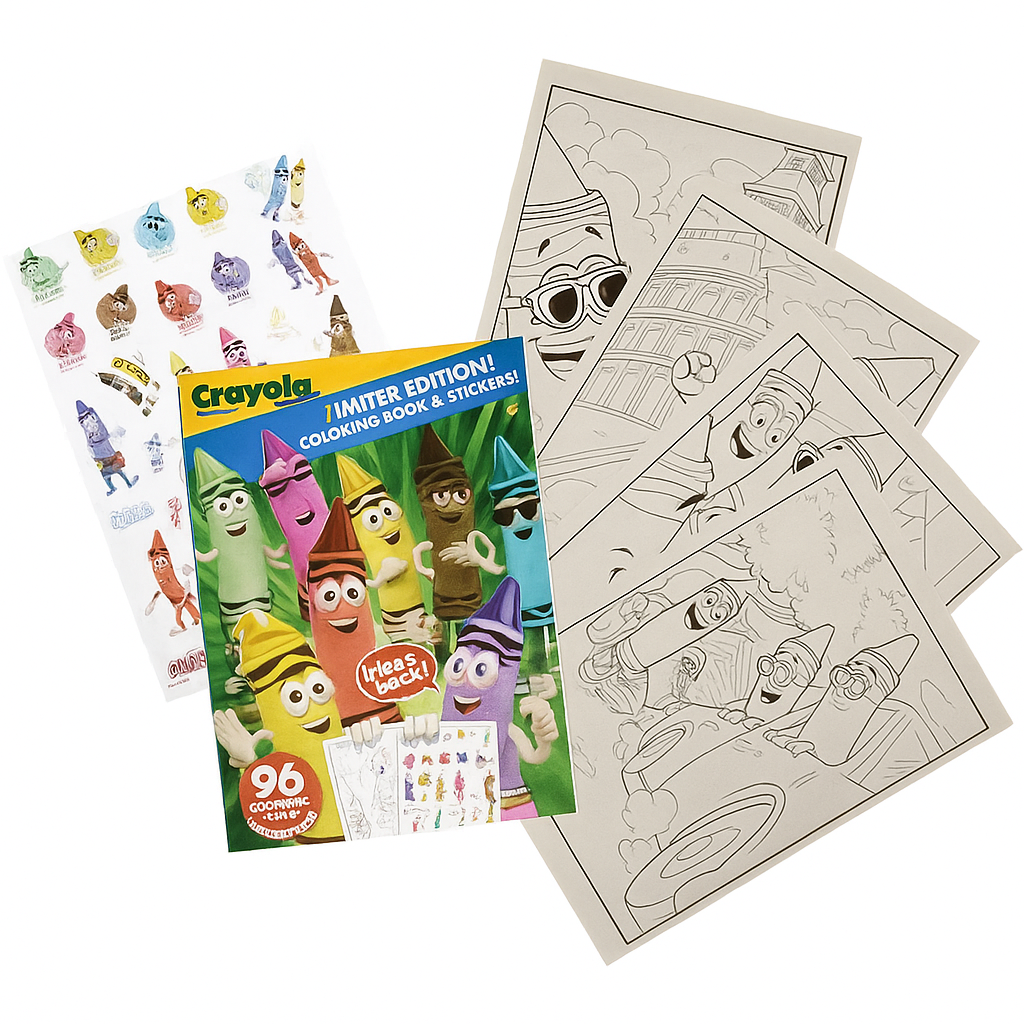 Crayola - Coloring Book - Limited Edition - with Sticker Sheets - 96 Pages