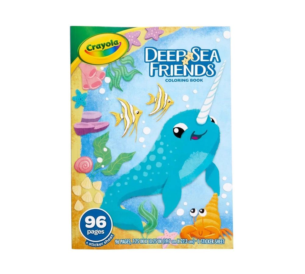 Deep Sea Friends Coloring Book With Sticker Sheet