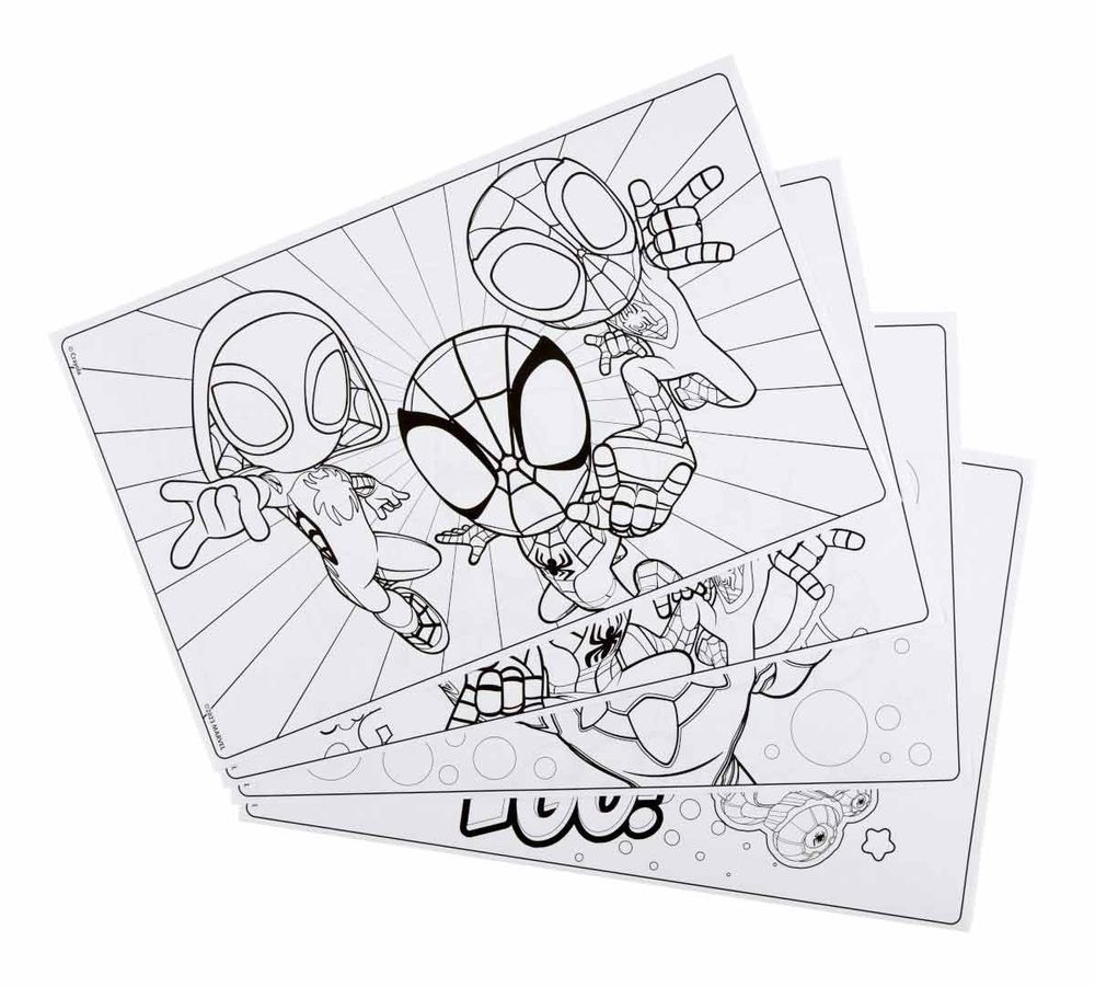 Crayola - Giant Coloring Pages - Spidey & His Amazing Friends - 18 Pcs