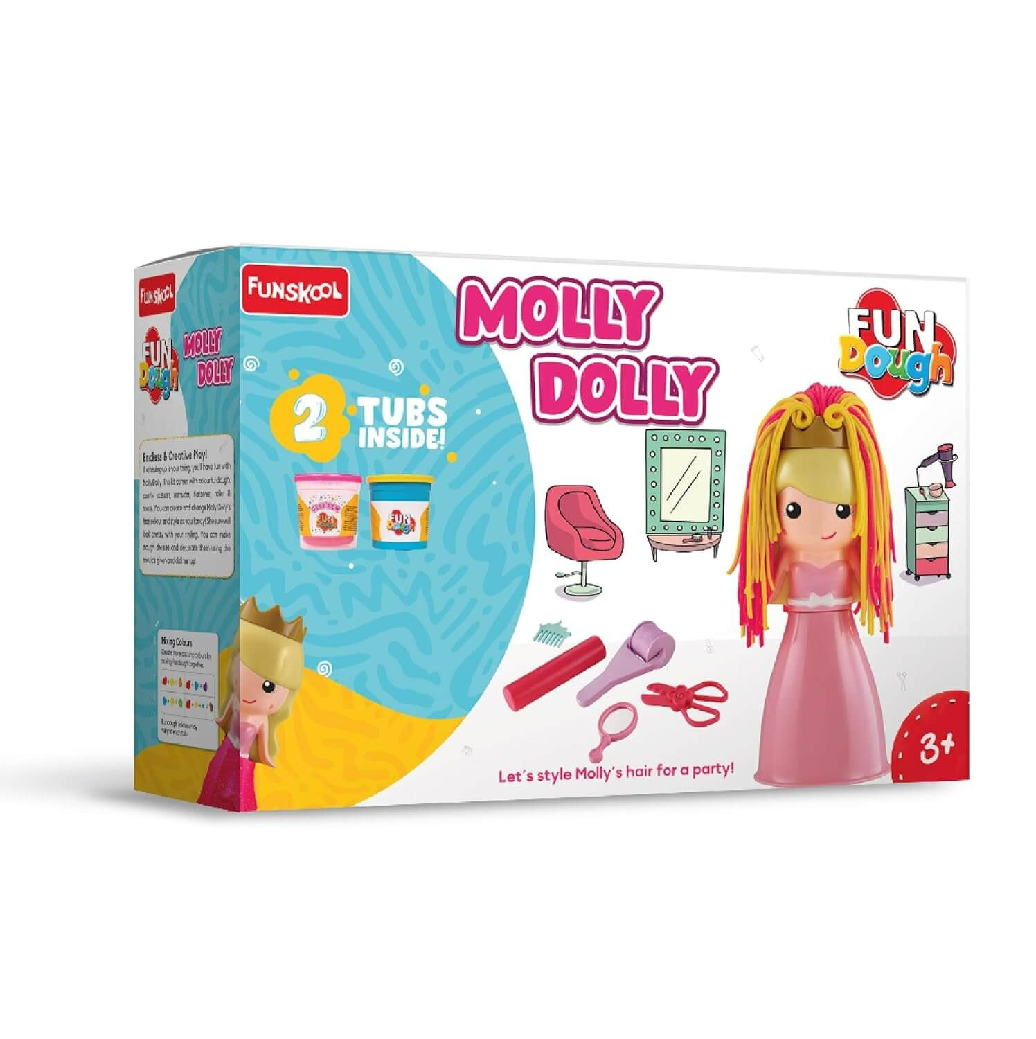 Funskool - Molly Dolly Fundough Pretend Playset