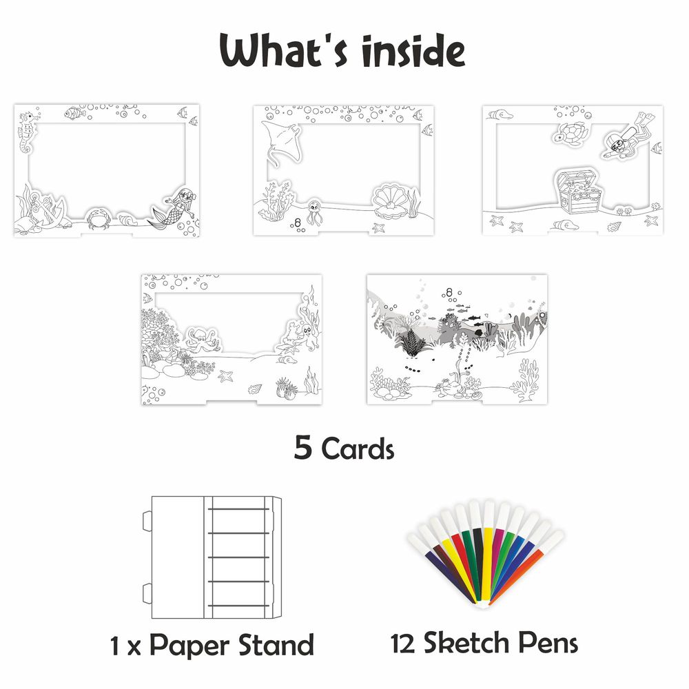 Unikplay - 3D World Ocean Adventure Art & Craft Kit