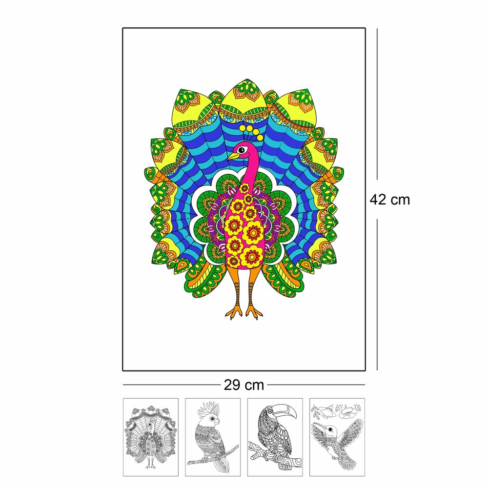 Unikplay - Doodle Colouring Kit - Birds