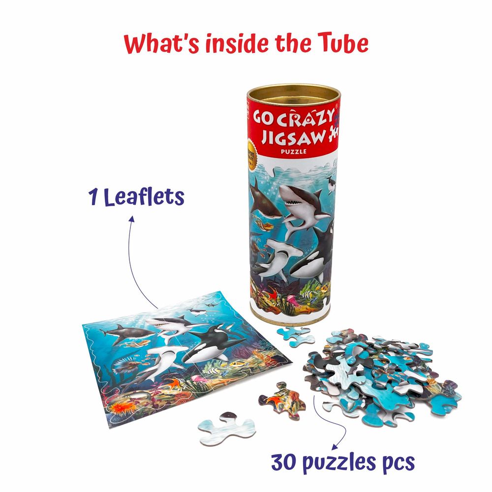 Unikplay - Mini Jigsaw Puzzle Tube - Underwater - 30 Pcs