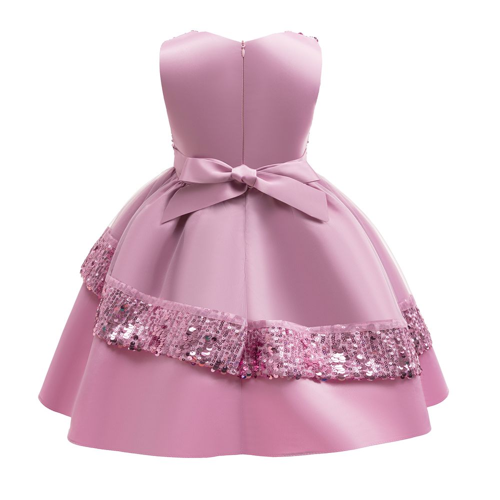 Sugar Rush - Girl's Embellished Balloon Dress - Pink