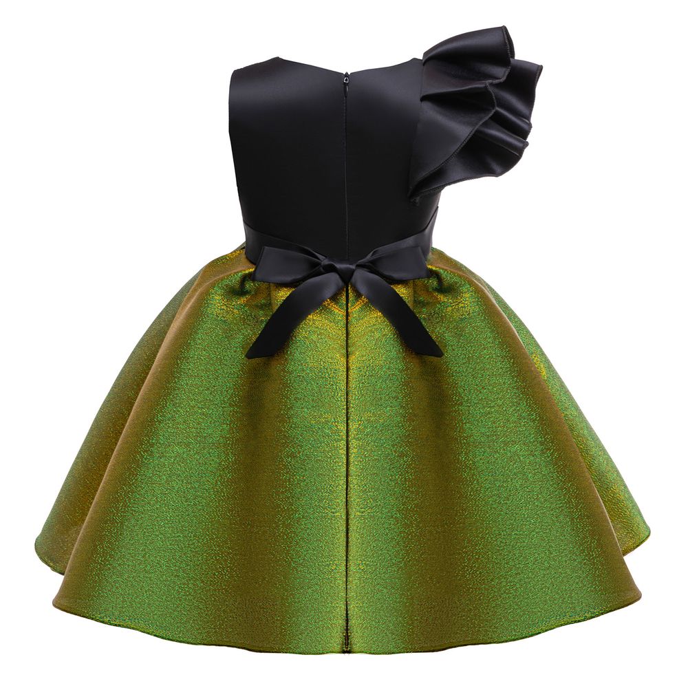 Sugar Rush - Girl's Embellished Fit And Flare Dress - Green