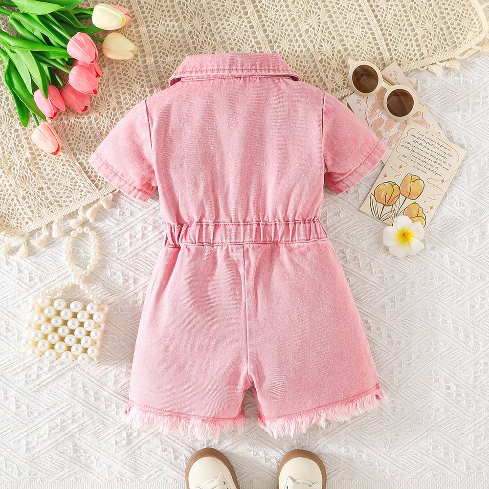 Sugar Rush - Jumpsuits With Flowers Attached - Pink