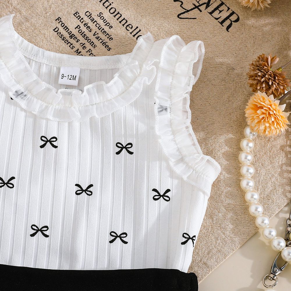 Sugar Rush - 2pc-Set - Top & Bottom - Black/White