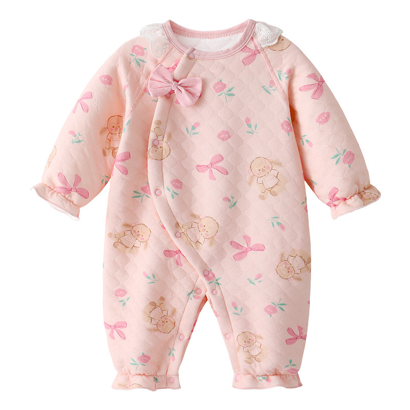 Sugar Rush - Cute Printed Design Romper - Pink