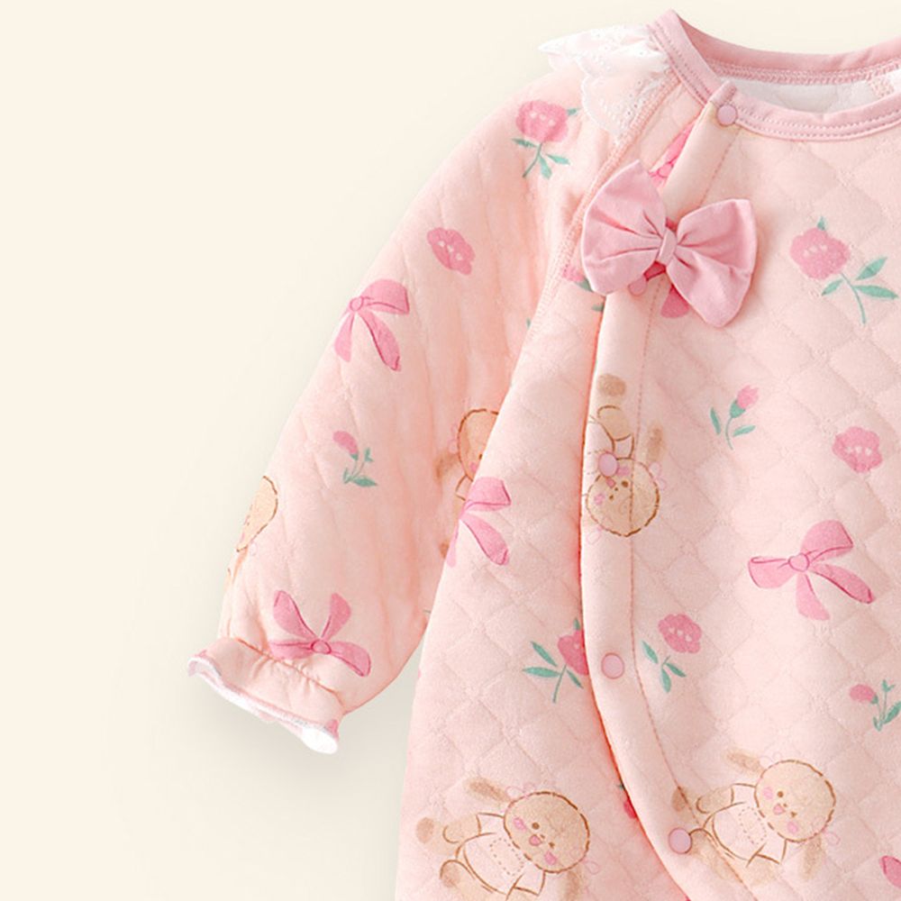 Sugar Rush - Cute Printed Design Romper - Pink