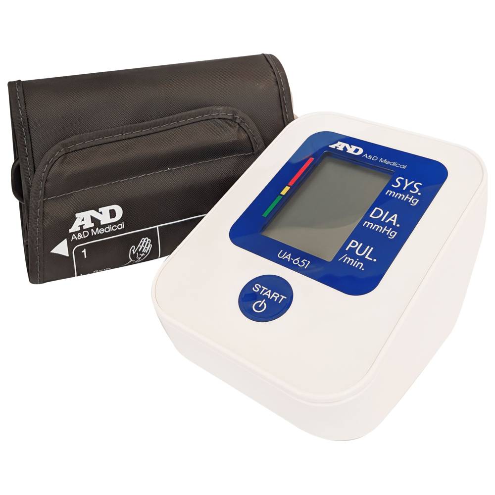 A&D Medical - Simple Upper Arm Blood Pressure Monitor - White - UA-651