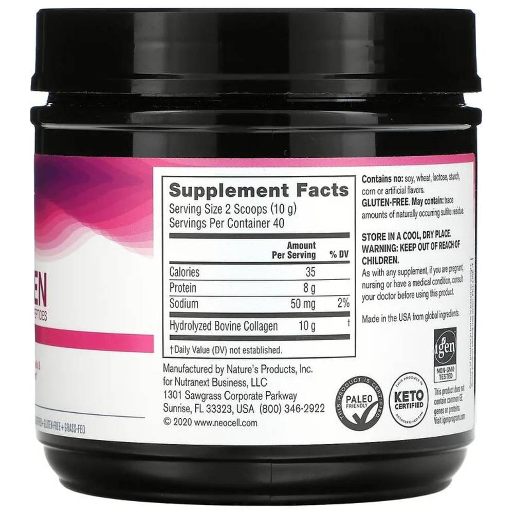 Neocell - Super Collagen Peptides Powder - Unflavoured - 400 gm