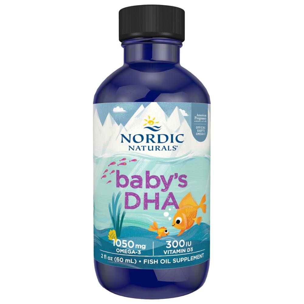 Nordic Naturals - Baby's DHA With Vitamin D3 Fish Oil Supplement - 60 ml