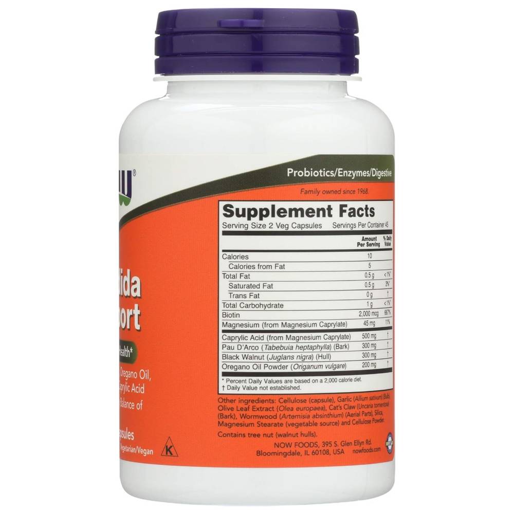 Now Foods - Candida Support Veg Capsules - 90 Pcs