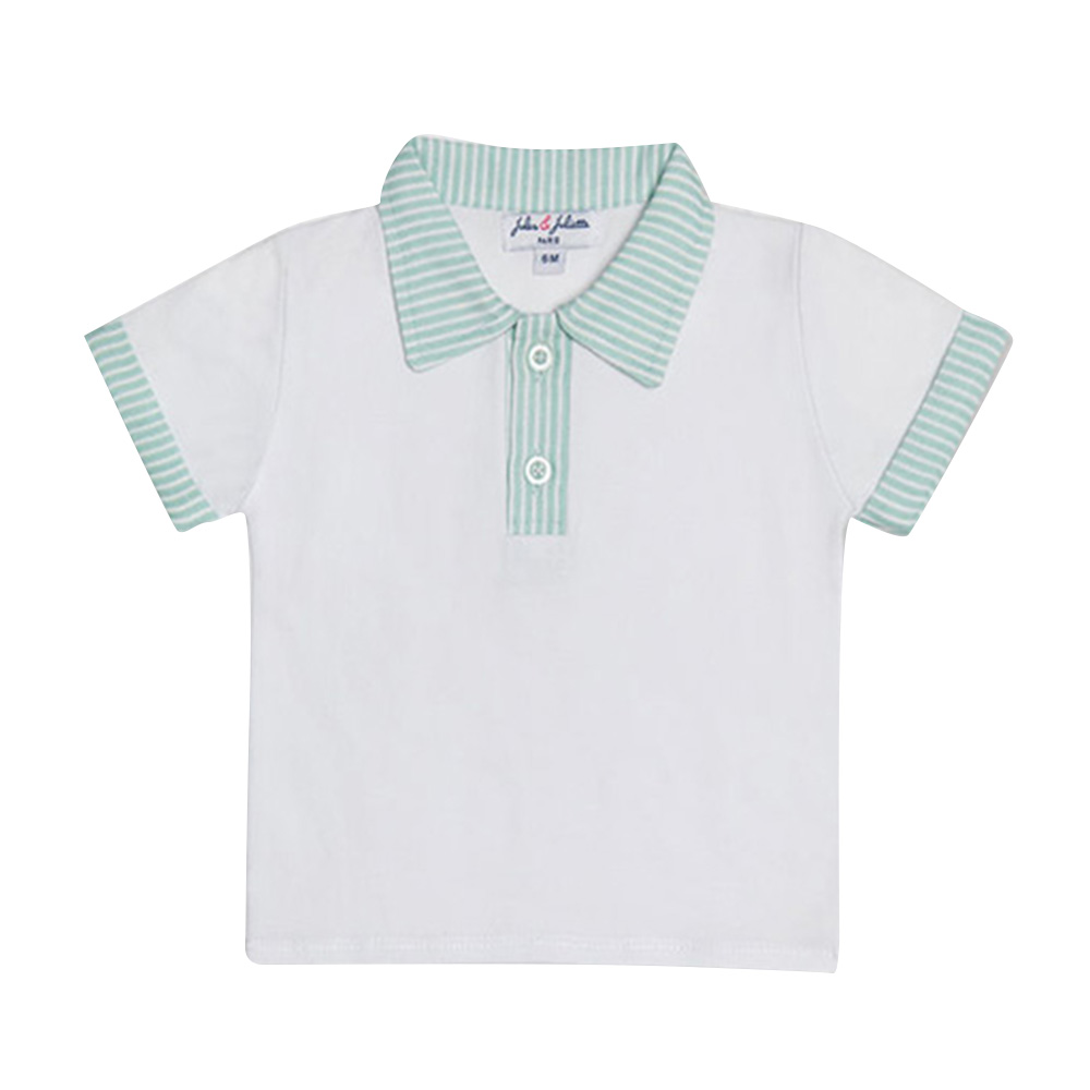 Jules & Juliette - Brandan Short Sleeve Polo T-Shirt - White
