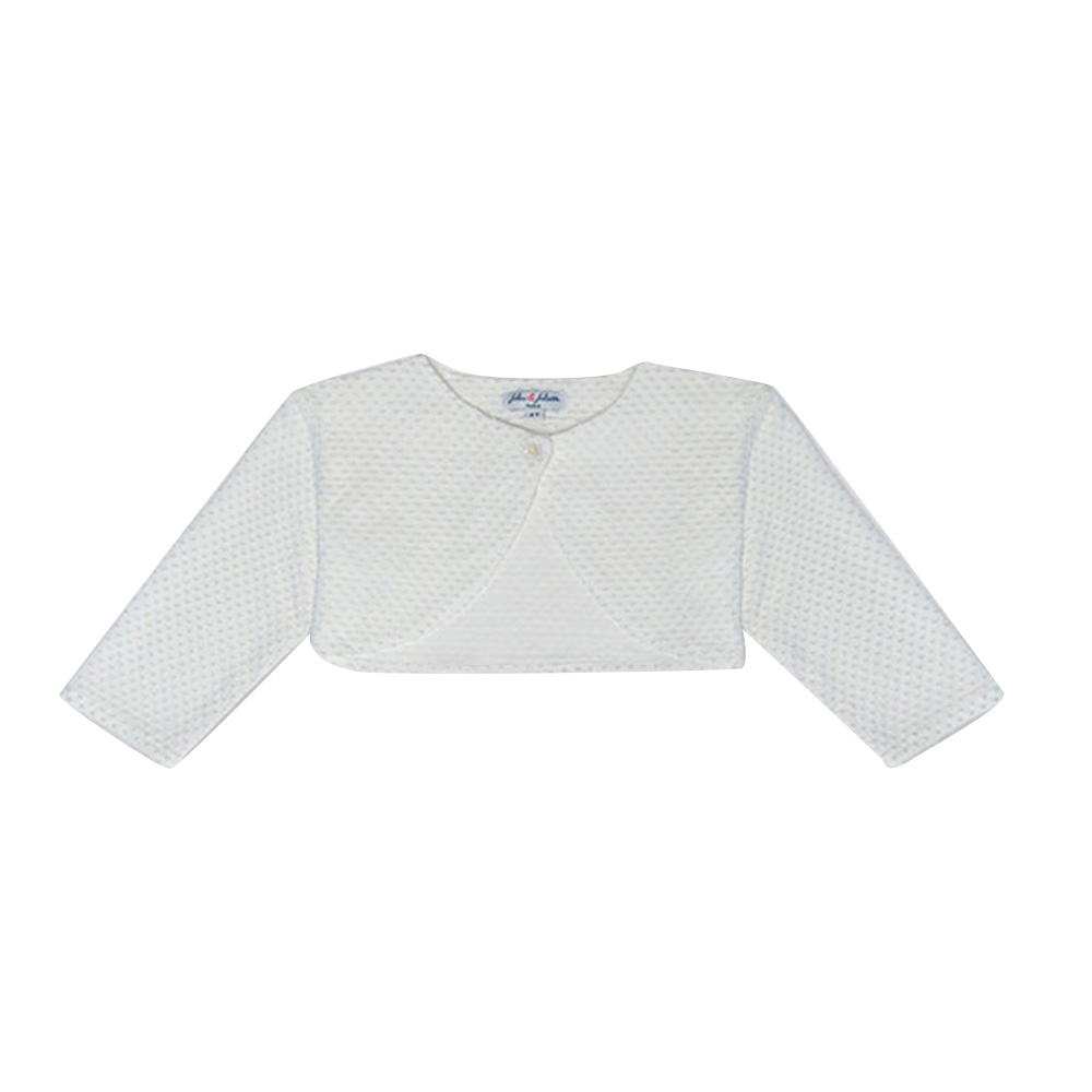 Jules & Juliette - Enya Baby Girl Bolero Cardigan - White
