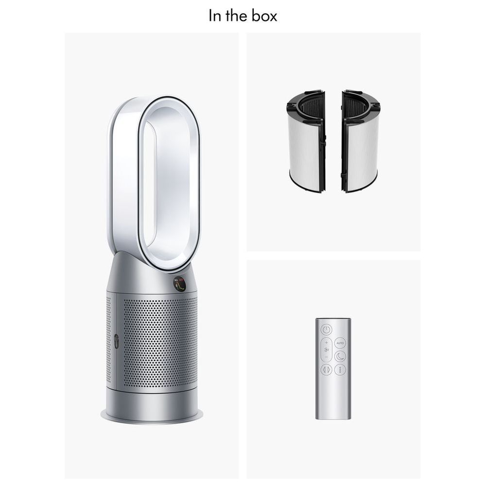 Dyson - Hot Plus Cool HP1 Air Purifier - Silver/White - 2050 W