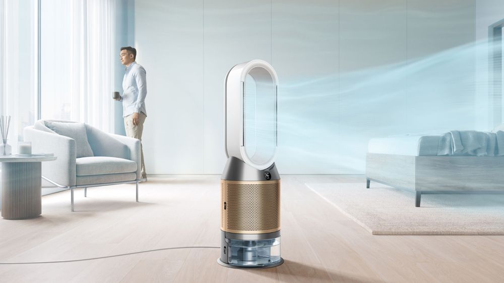 Dyson - Humidify & Cool Ph2 De-nox Air Purifier - White/Gold