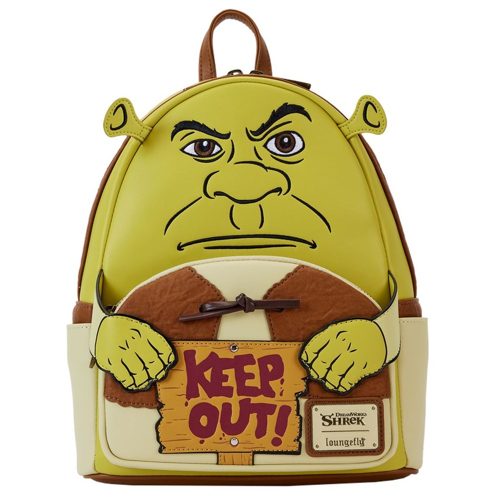 Loungefly - Dreamworks Shrek Keep Out Cosplay Leather Mini Backpack - 10.5-Inch/27cm