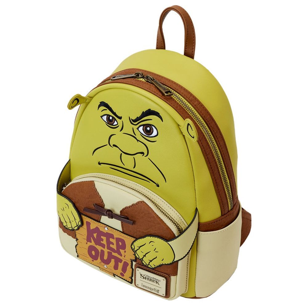 Loungefly - Dreamworks Shrek Keep Out Cosplay Leather Mini Backpack - 10.5-Inch/27cm