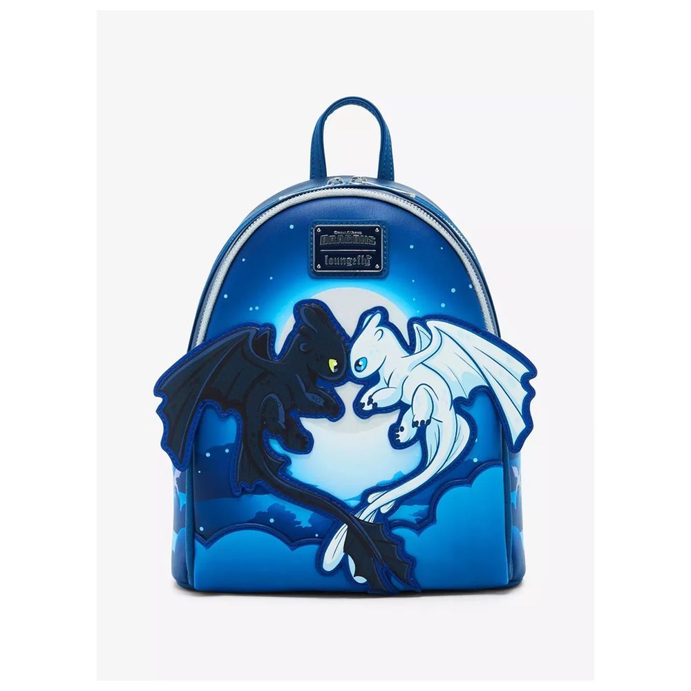 Loungefly - Dreamworks And Light Fury Leather Mini Backpack - 10.5-Inch/27cm