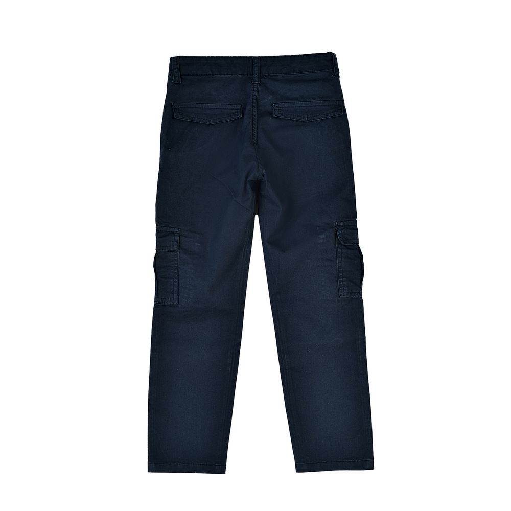 Jam - Boys' Cargo Pants With Side Pockets - Navy Blue