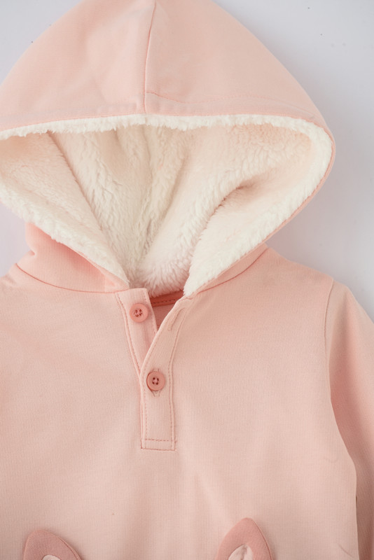 Elegant Kids - 2pc-Set - Newborn Girl's Top & Bottom Set - Peach