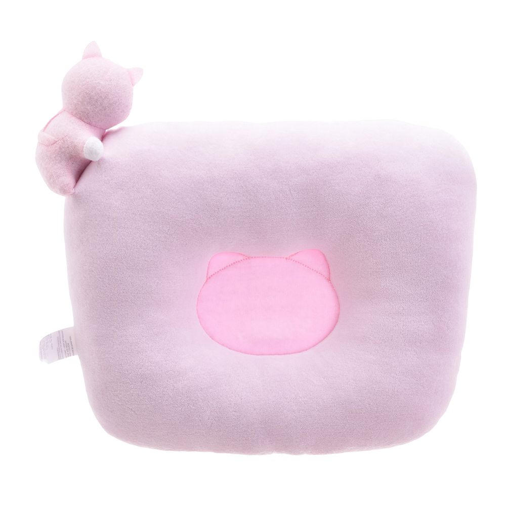 Tiny Hug - Soft And Breathable Flat Baby Pillow - Pink