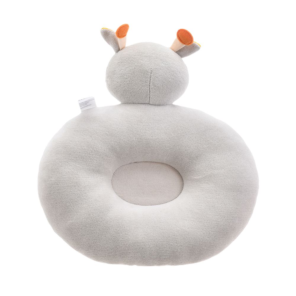 Tiny Hug - Soft And Breathable Flat Baby Pillow - Grey