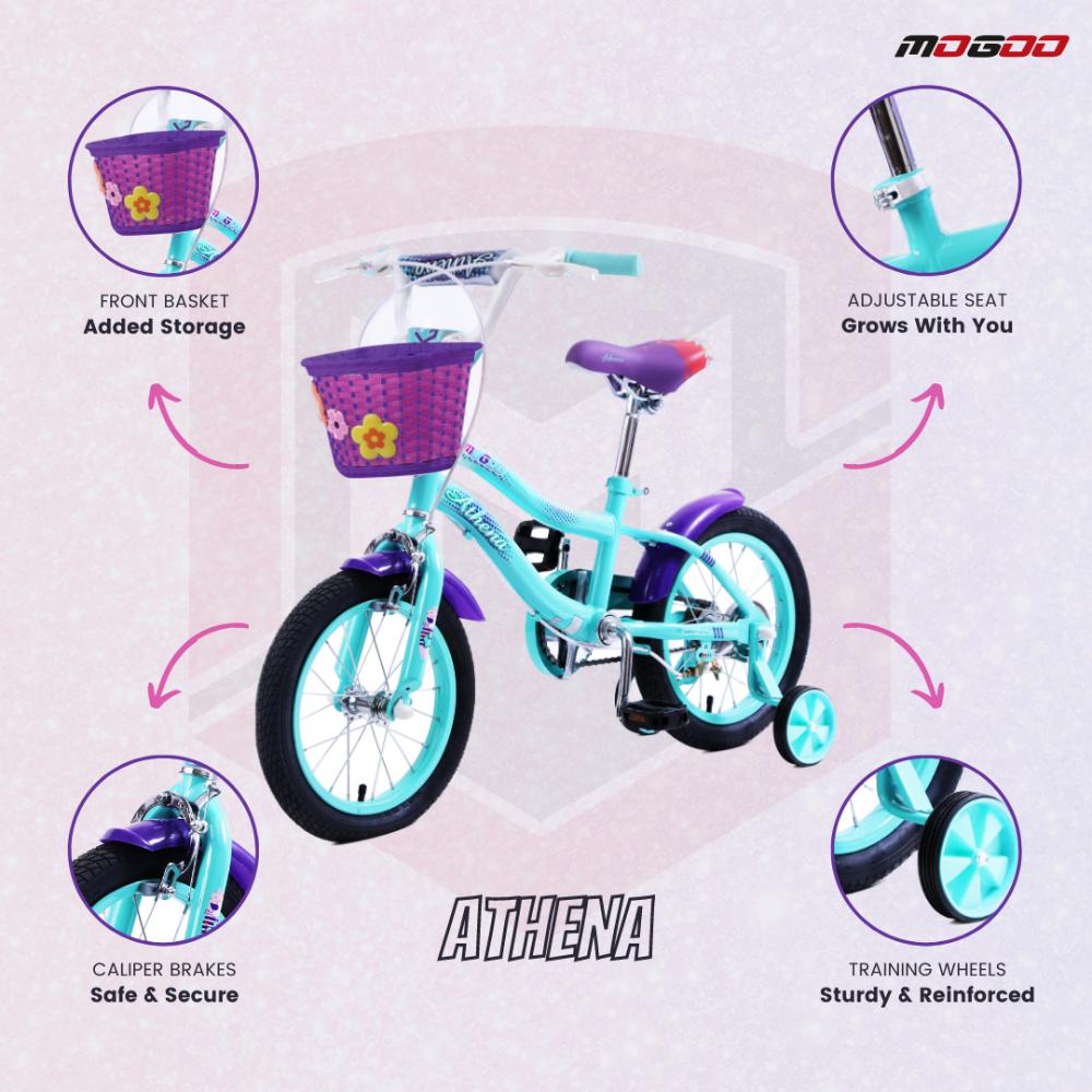 Mogoo - Athena 14 Inch Kids Bicycle - Green