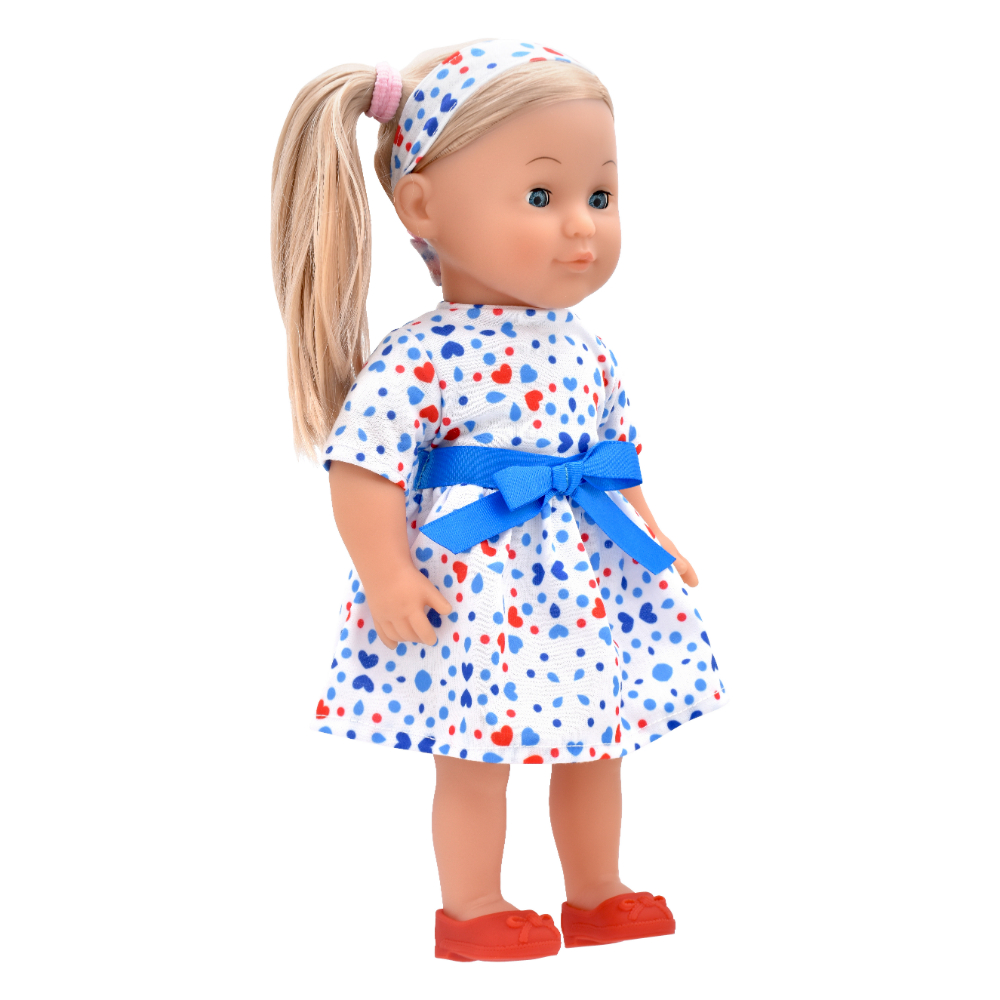 Dollsworld - Charlotte Doll With Hair Accessories - Blue - 14-Inch
