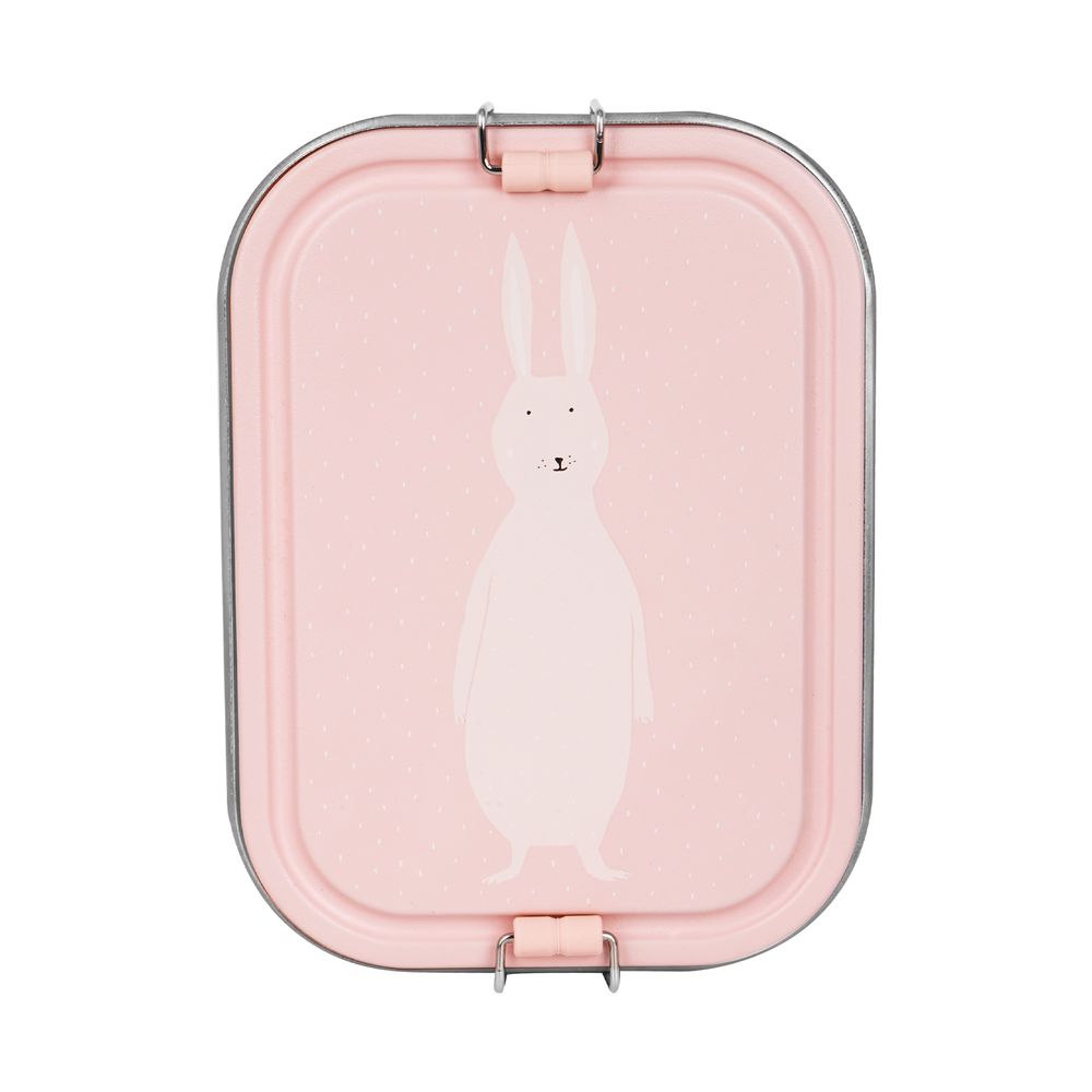 Trixie - Lunch Box With Two Compartments - Pink - Mrs. Rabbit - Large