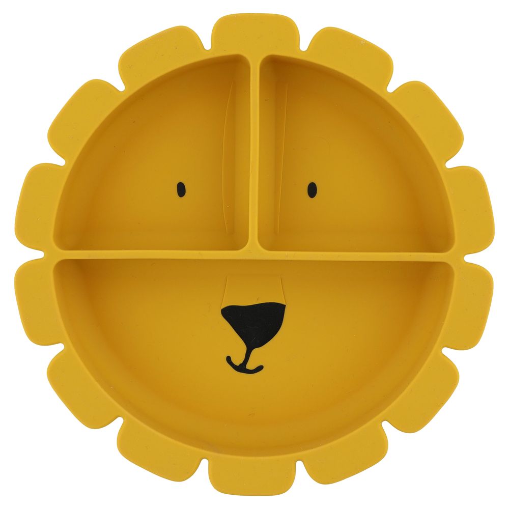 Trixie - Silicone Divided Plate WithSuction - Mr. Lion