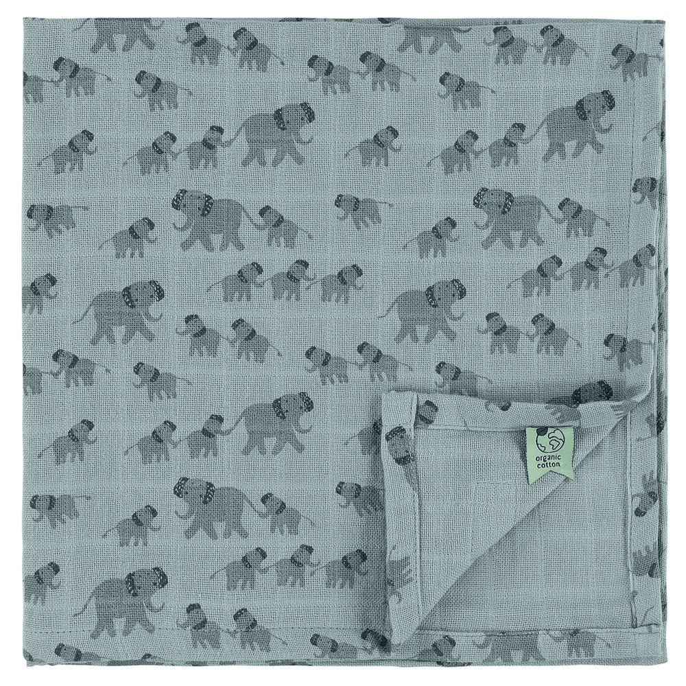 Trixie - Enchanting Elephant Muslin Cloths - Pack of 3