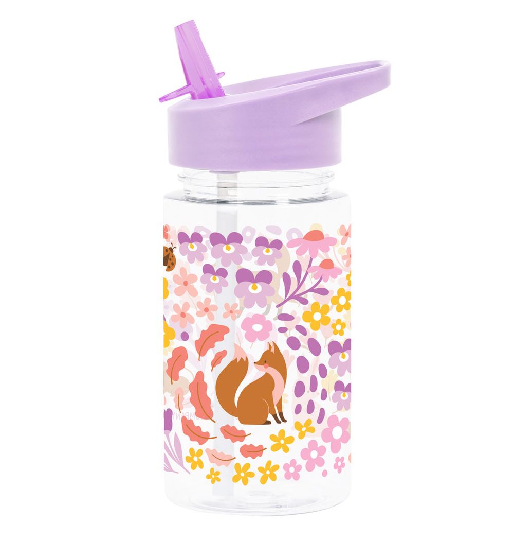 A little Lovely Company - Kids Water Bottle - Flower Garden - 450 ml