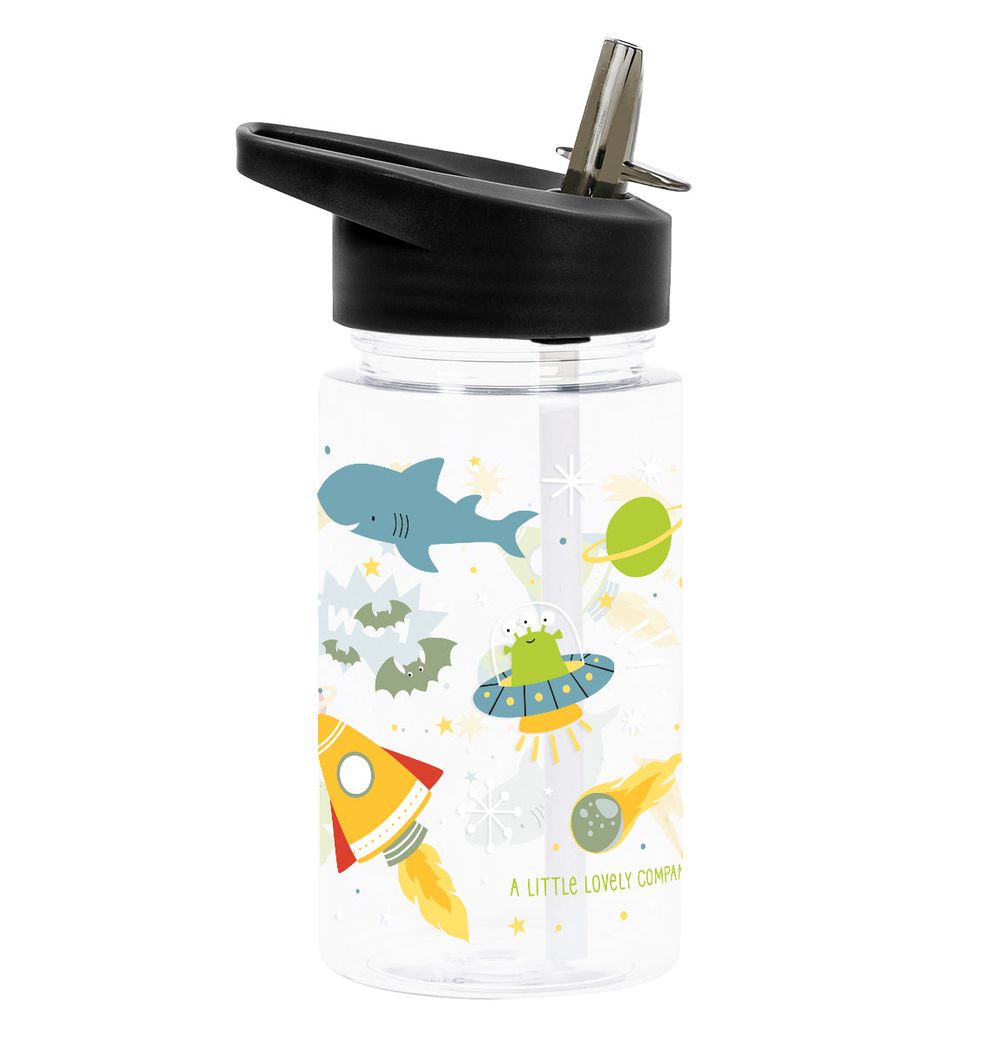 A Little Lovely Company - Kids' Water Bottle - Galaxy - 450ml